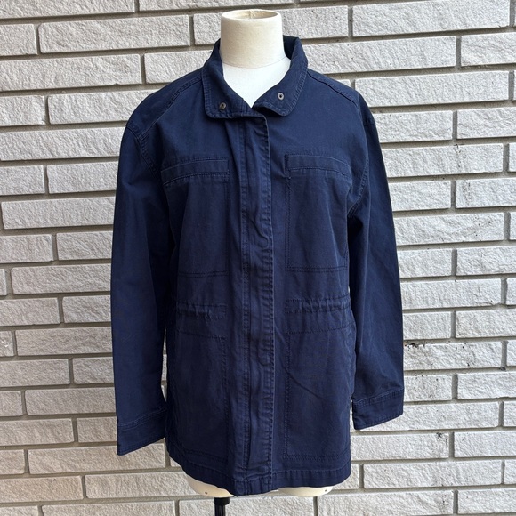 Old Navy Women's Dark Blue Utility Cotton Jacket SzM - Picture 1 of 10